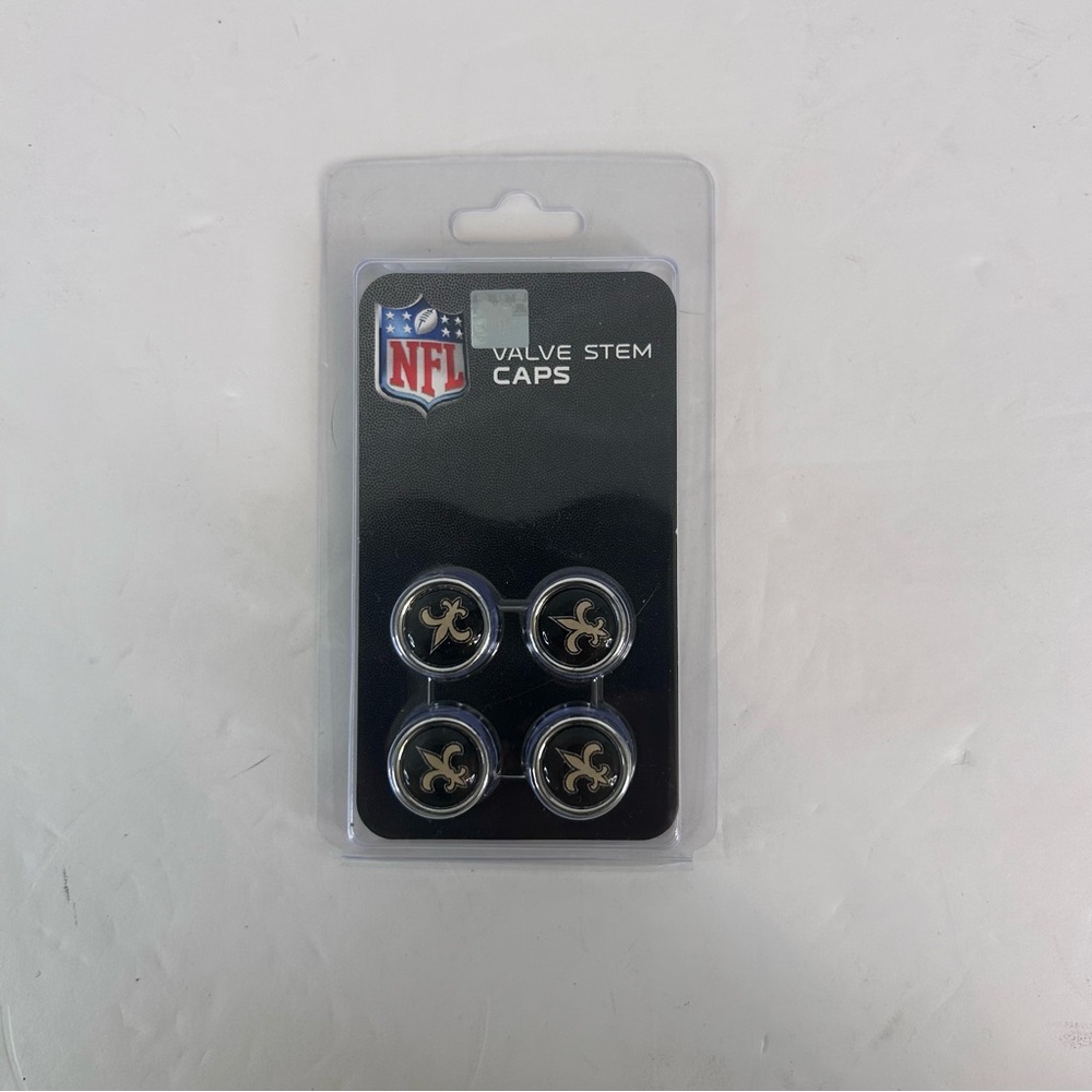NWT New Orleans Saints Valve‎ Stem Caps Set of 4 NFL WinCraft